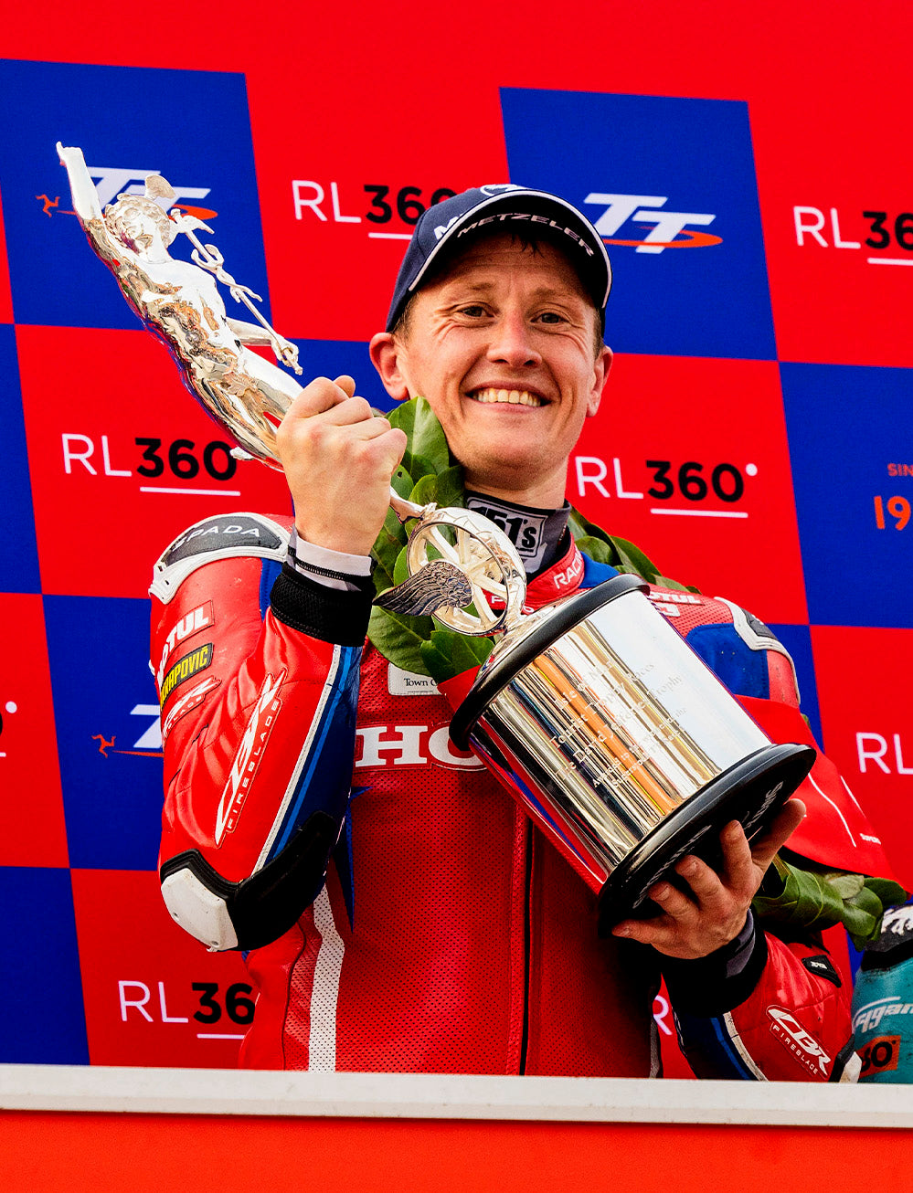 Isle of Man TT Races 2025 RL360 Superstock TT Race 1 Podium Backdrop